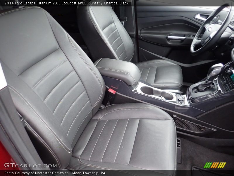 Sunset / Charcoal Black 2014 Ford Escape Titanium 2.0L EcoBoost 4WD