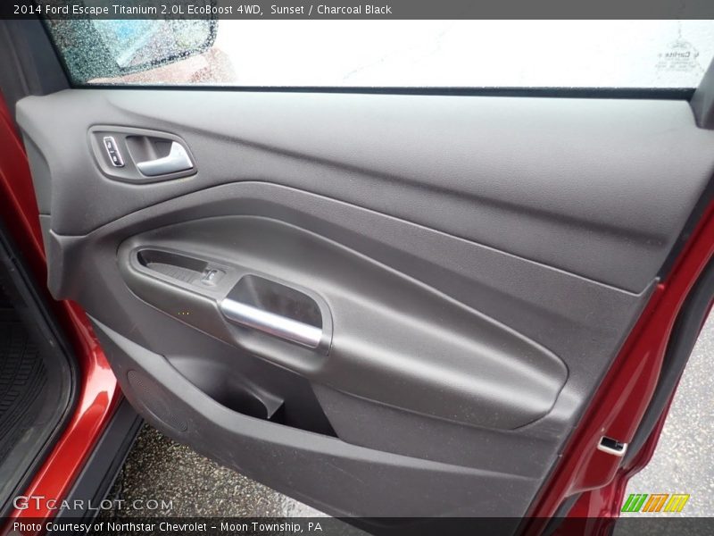 Sunset / Charcoal Black 2014 Ford Escape Titanium 2.0L EcoBoost 4WD
