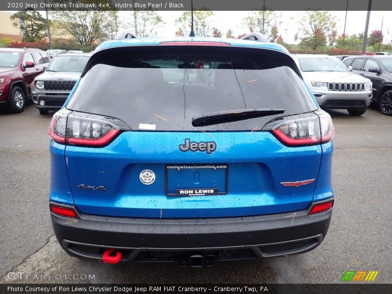 Hydro Blue Pearl / Black 2020 Jeep Cherokee Trailhawk 4x4