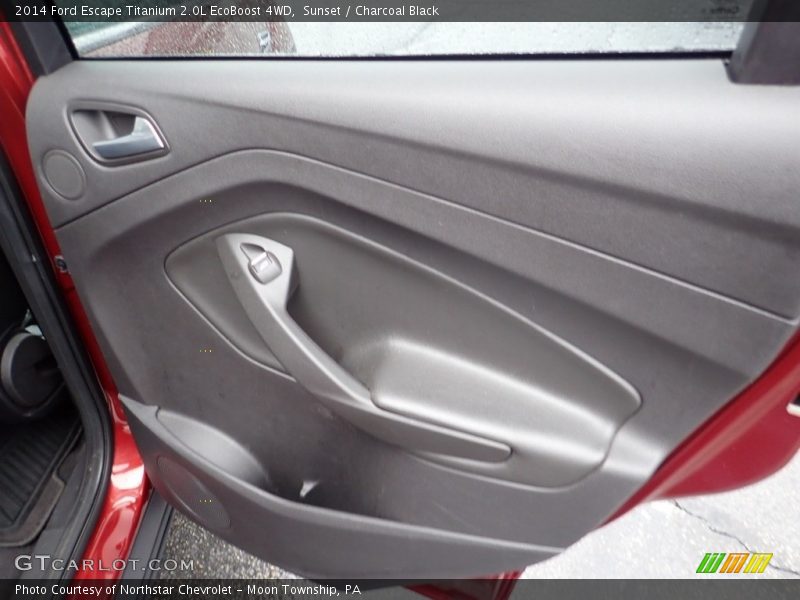 Sunset / Charcoal Black 2014 Ford Escape Titanium 2.0L EcoBoost 4WD