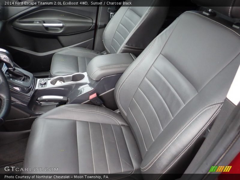 Sunset / Charcoal Black 2014 Ford Escape Titanium 2.0L EcoBoost 4WD