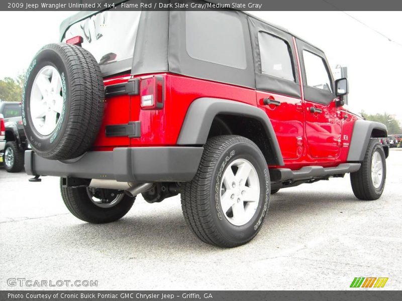 Flame Red / Dark Slate Gray/Medium Slate Gray 2009 Jeep Wrangler Unlimited X 4x4