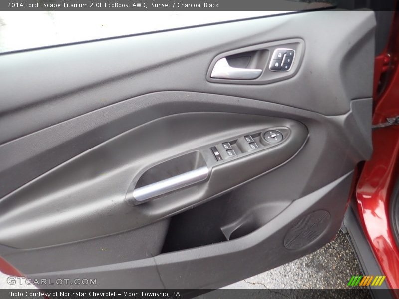 Sunset / Charcoal Black 2014 Ford Escape Titanium 2.0L EcoBoost 4WD