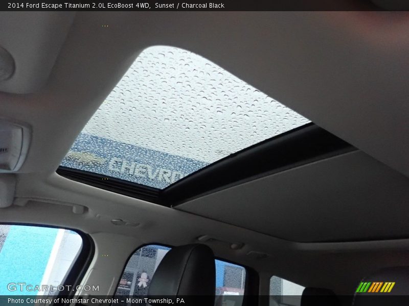 Sunset / Charcoal Black 2014 Ford Escape Titanium 2.0L EcoBoost 4WD