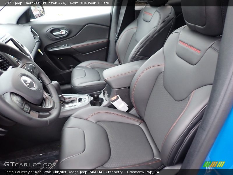 Front Seat of 2020 Cherokee Trailhawk 4x4