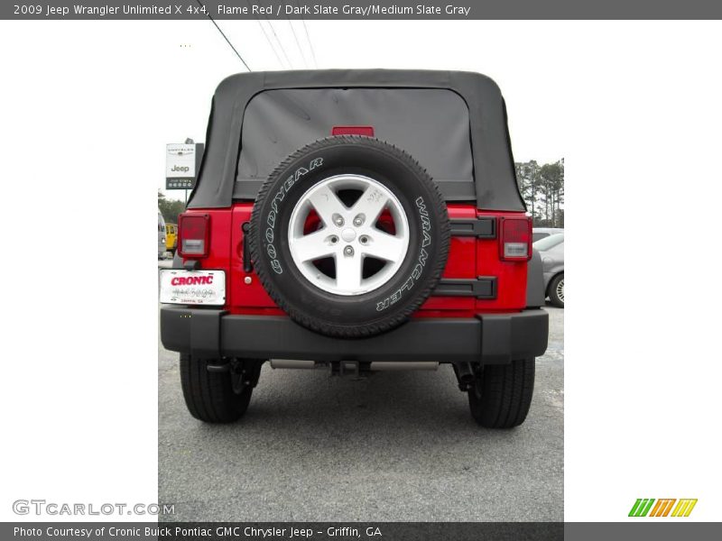 Flame Red / Dark Slate Gray/Medium Slate Gray 2009 Jeep Wrangler Unlimited X 4x4