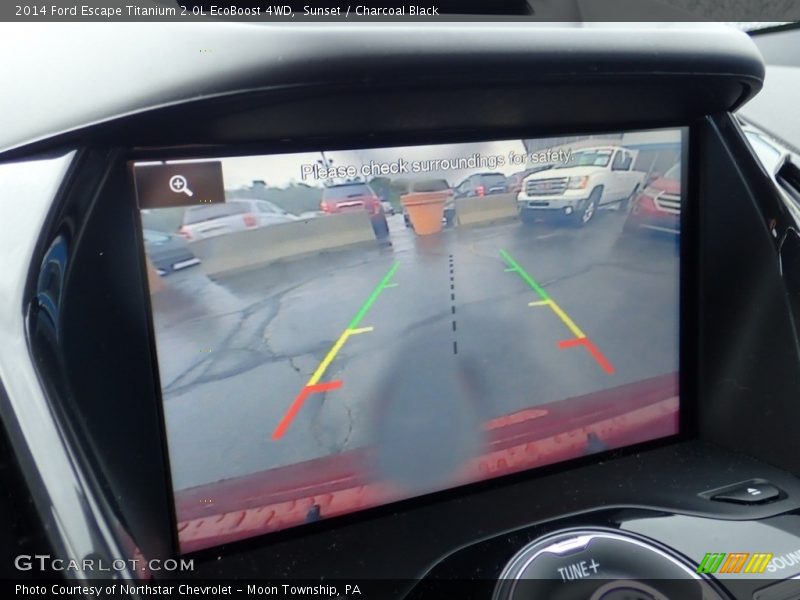 Sunset / Charcoal Black 2014 Ford Escape Titanium 2.0L EcoBoost 4WD