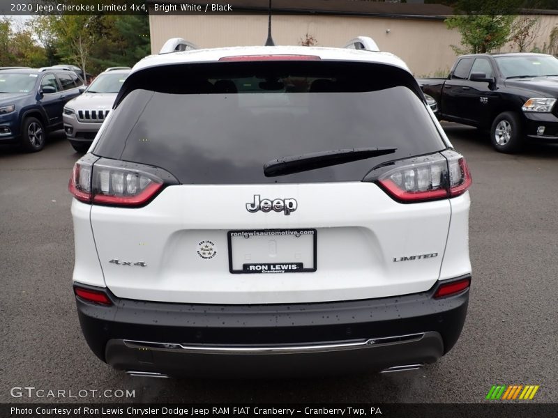 Bright White / Black 2020 Jeep Cherokee Limited 4x4