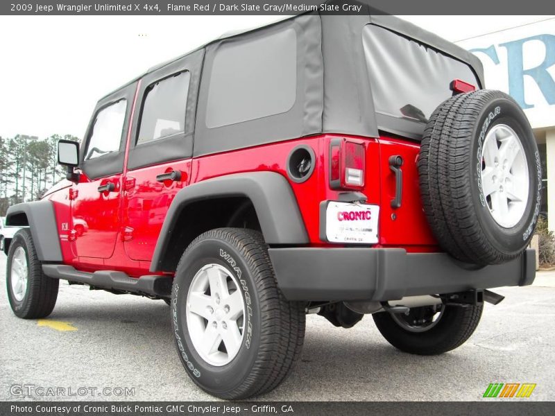 Flame Red / Dark Slate Gray/Medium Slate Gray 2009 Jeep Wrangler Unlimited X 4x4