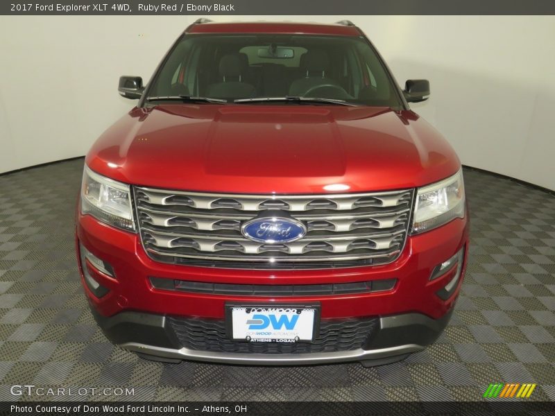 Ruby Red / Ebony Black 2017 Ford Explorer XLT 4WD