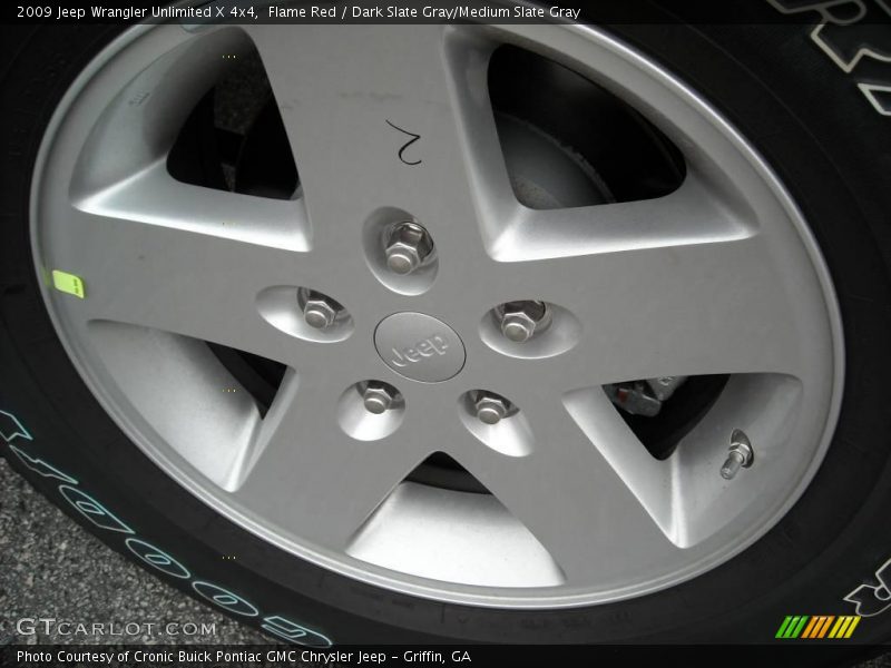 Flame Red / Dark Slate Gray/Medium Slate Gray 2009 Jeep Wrangler Unlimited X 4x4