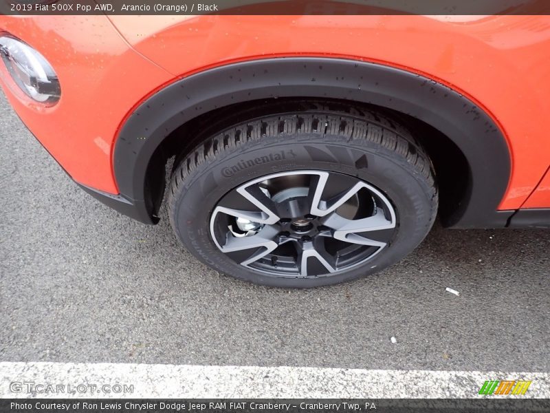 Arancio (Orange) / Black 2019 Fiat 500X Pop AWD