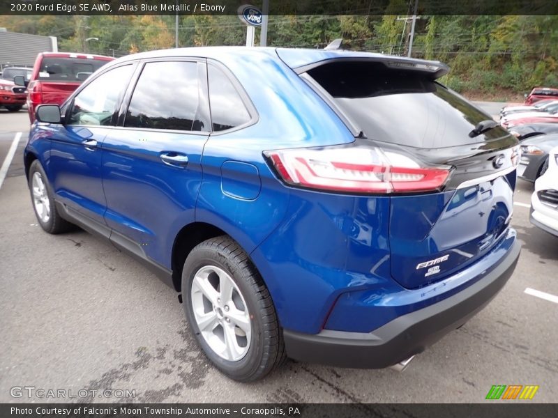 Atlas Blue Metallic / Ebony 2020 Ford Edge SE AWD
