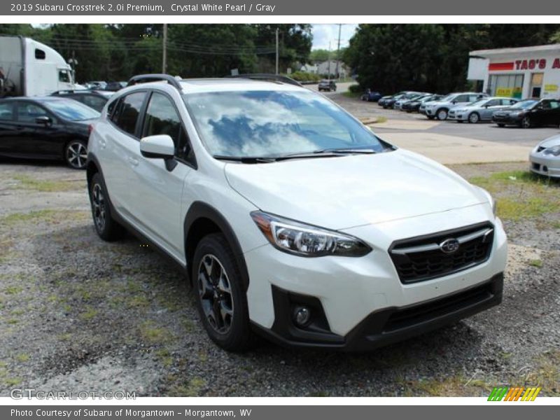 Crystal White Pearl / Gray 2019 Subaru Crosstrek 2.0i Premium