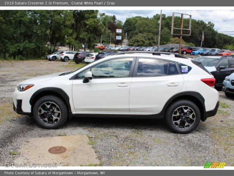 Crystal White Pearl / Gray 2019 Subaru Crosstrek 2.0i Premium