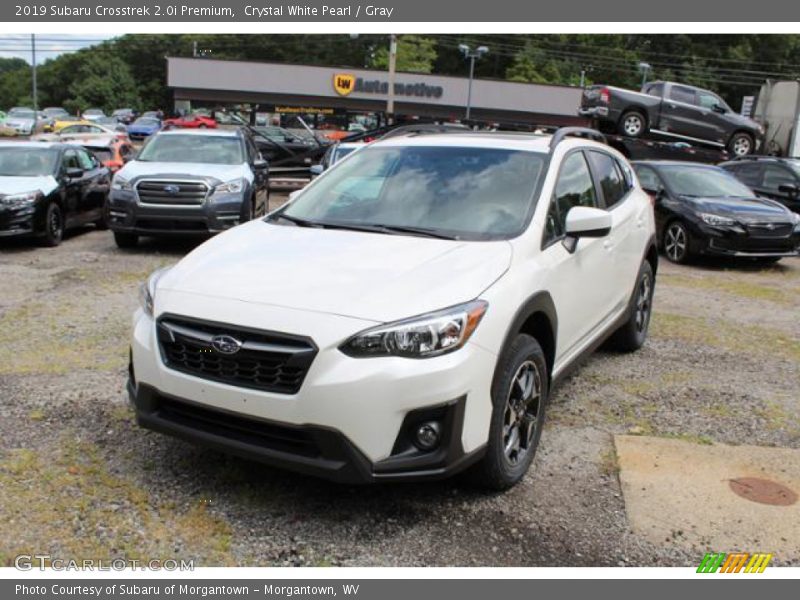 Crystal White Pearl / Gray 2019 Subaru Crosstrek 2.0i Premium