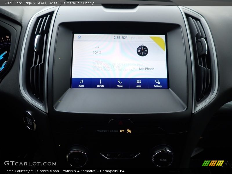 Controls of 2020 Edge SE AWD