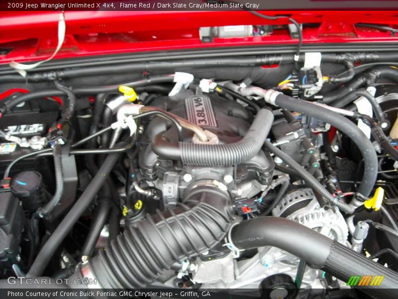 Flame Red / Dark Slate Gray/Medium Slate Gray 2009 Jeep Wrangler Unlimited X 4x4