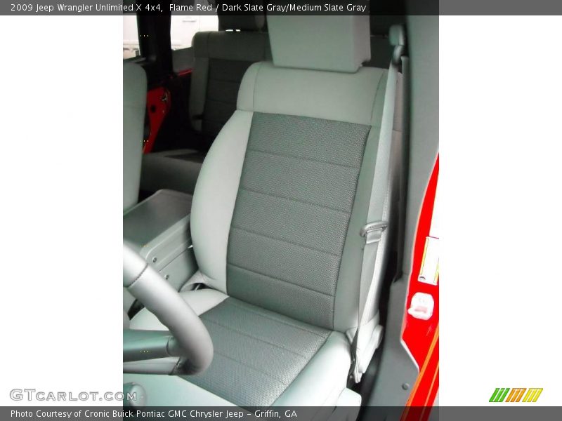 Flame Red / Dark Slate Gray/Medium Slate Gray 2009 Jeep Wrangler Unlimited X 4x4