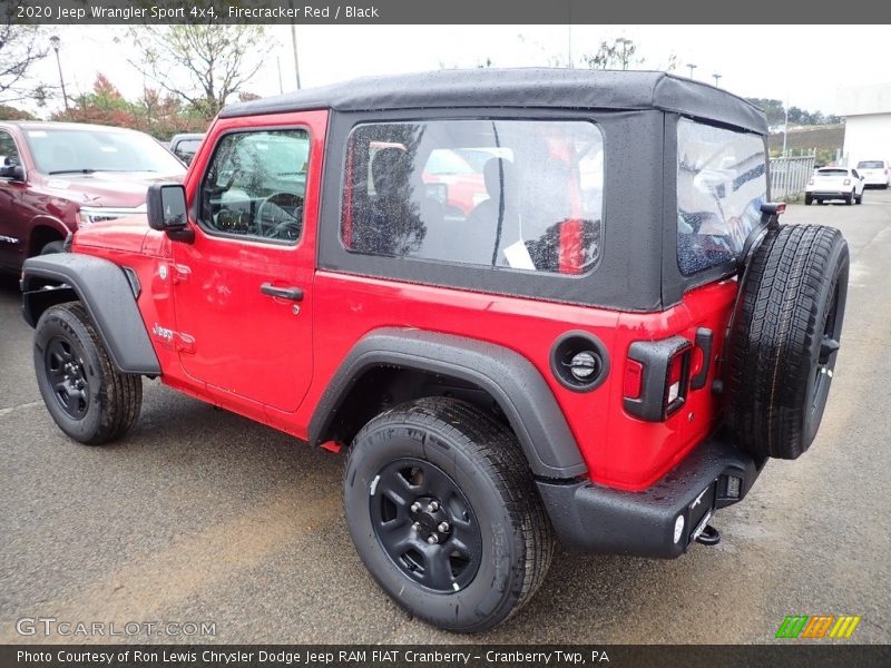 Firecracker Red / Black 2020 Jeep Wrangler Sport 4x4
