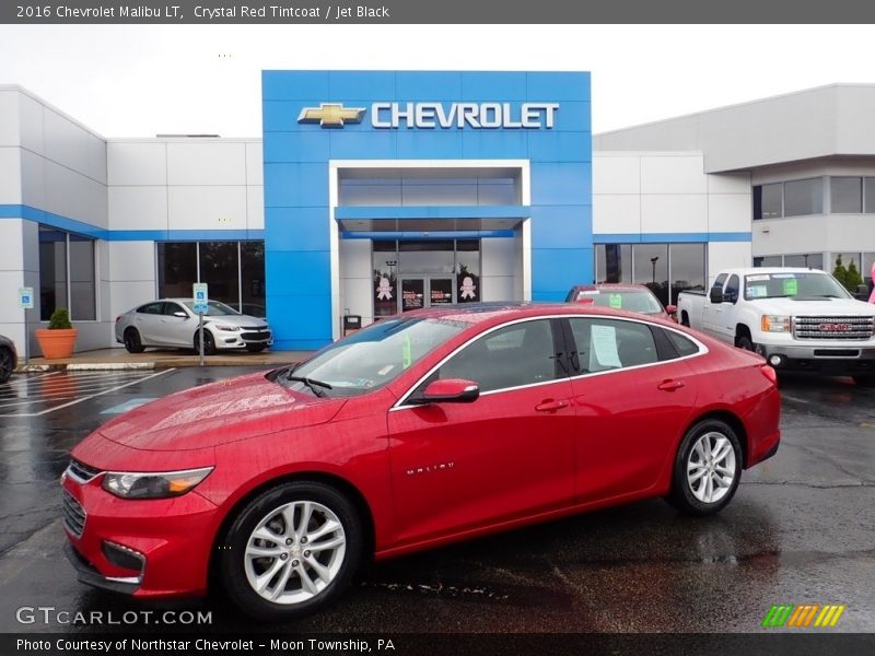 Crystal Red Tintcoat / Jet Black 2016 Chevrolet Malibu LT