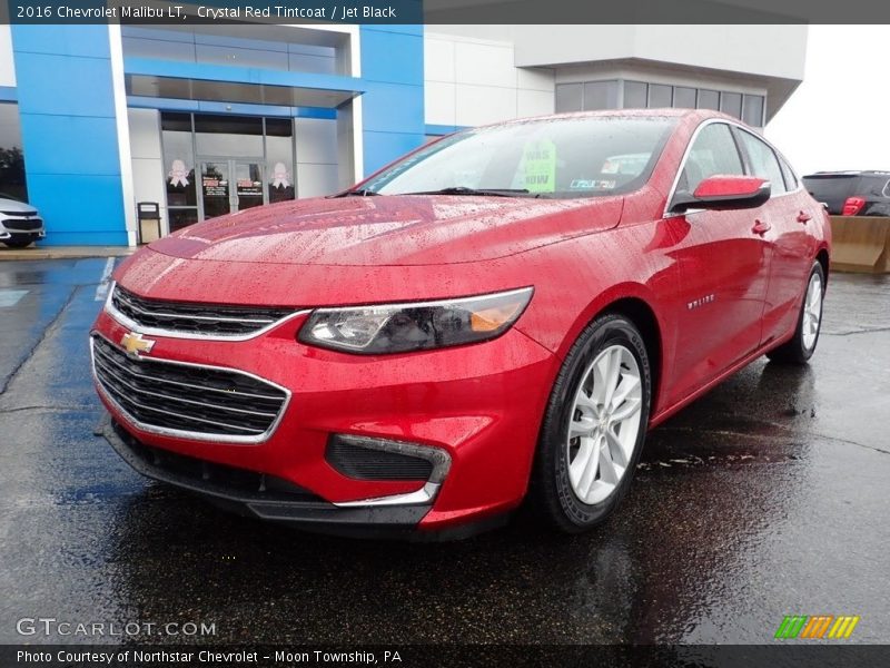 Crystal Red Tintcoat / Jet Black 2016 Chevrolet Malibu LT