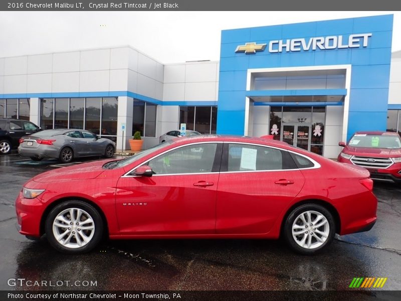 Crystal Red Tintcoat / Jet Black 2016 Chevrolet Malibu LT