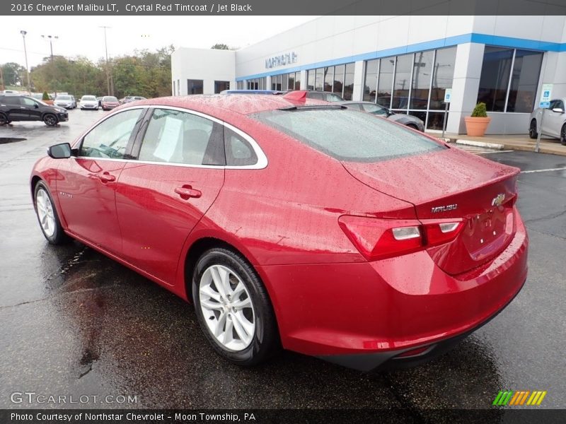 Crystal Red Tintcoat / Jet Black 2016 Chevrolet Malibu LT