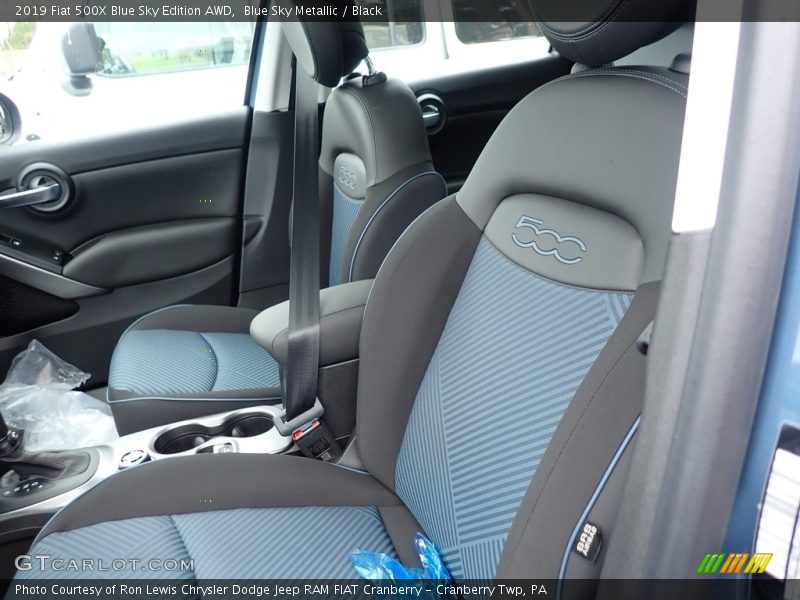 Front Seat of 2019 500X Blue Sky Edition AWD