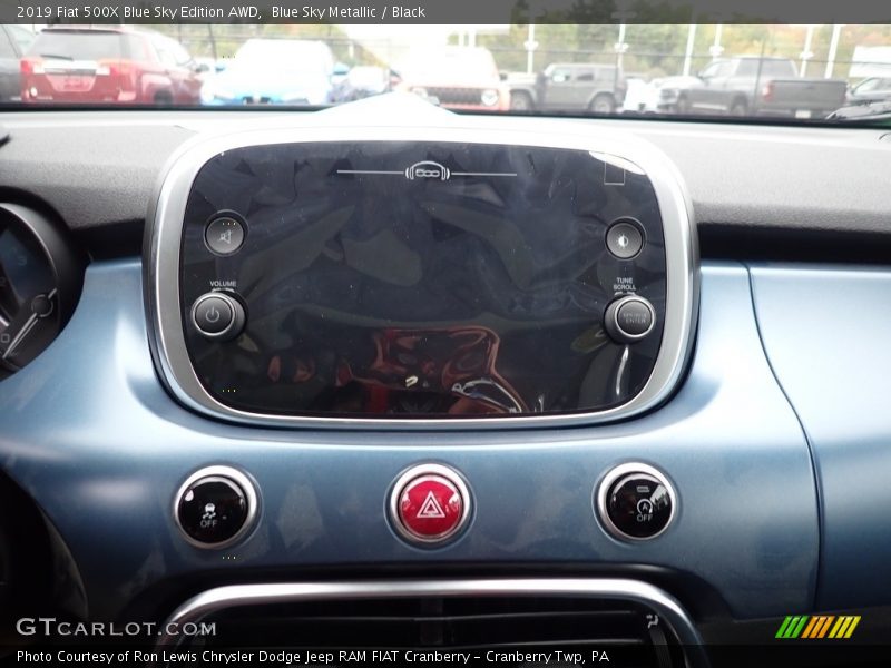 Blue Sky Metallic / Black 2019 Fiat 500X Blue Sky Edition AWD