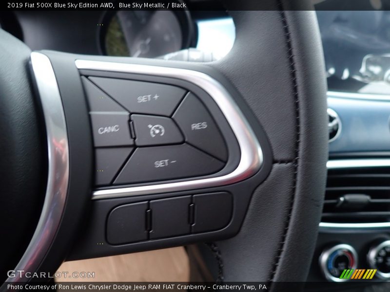 Blue Sky Metallic / Black 2019 Fiat 500X Blue Sky Edition AWD