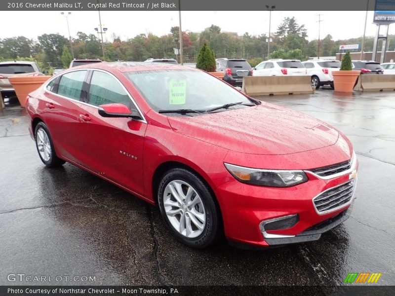 Crystal Red Tintcoat / Jet Black 2016 Chevrolet Malibu LT