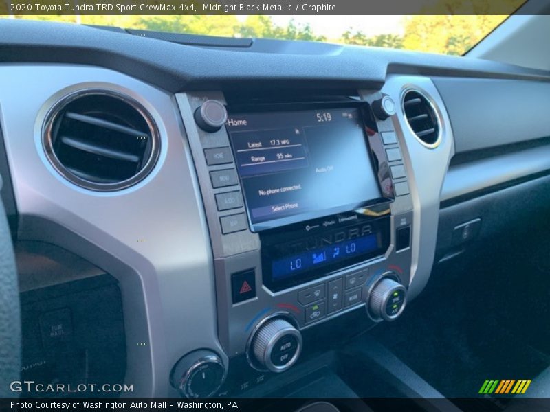 Controls of 2020 Tundra TRD Sport CrewMax 4x4