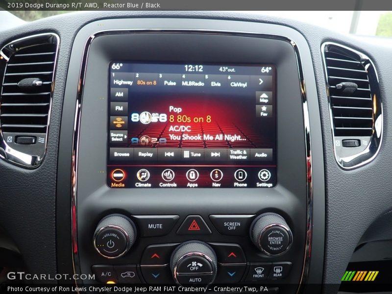 Controls of 2019 Durango R/T AWD