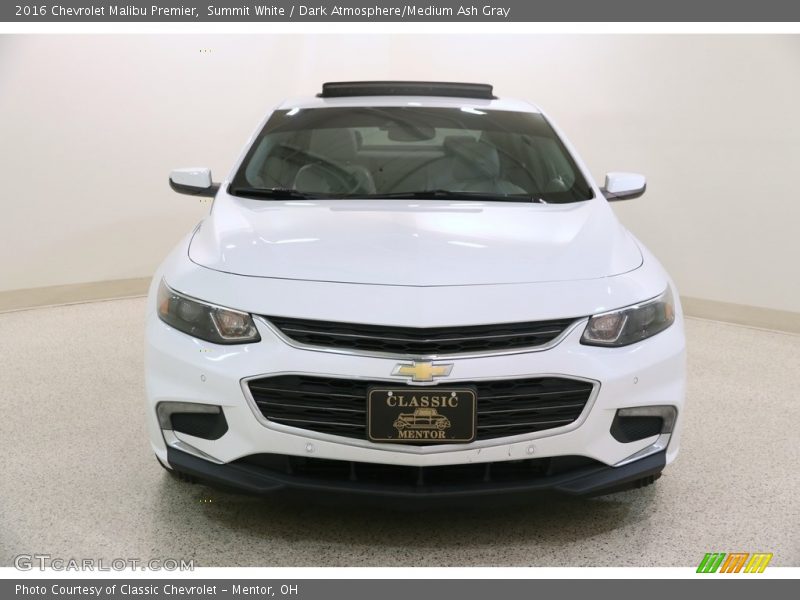 Summit White / Dark Atmosphere/Medium Ash Gray 2016 Chevrolet Malibu Premier