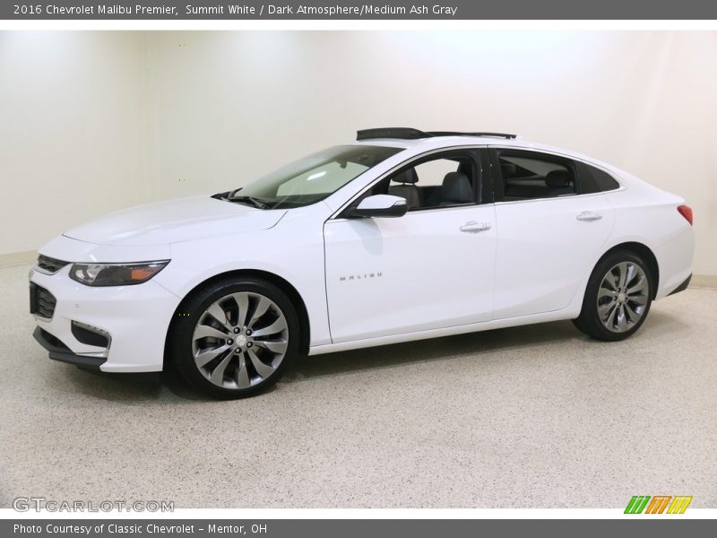 Summit White / Dark Atmosphere/Medium Ash Gray 2016 Chevrolet Malibu Premier
