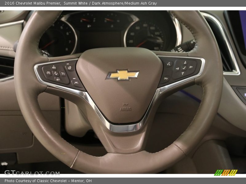 Summit White / Dark Atmosphere/Medium Ash Gray 2016 Chevrolet Malibu Premier
