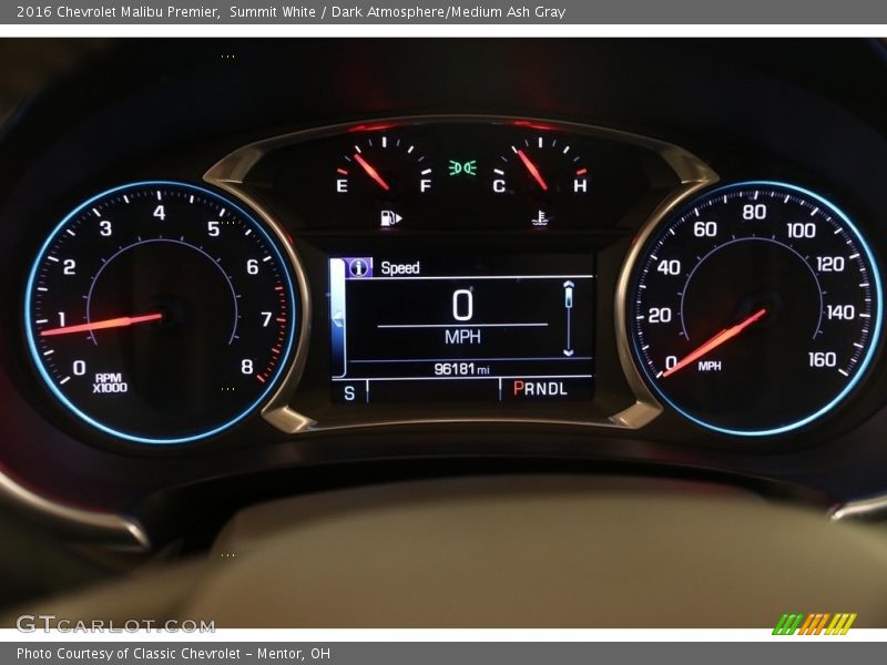 Summit White / Dark Atmosphere/Medium Ash Gray 2016 Chevrolet Malibu Premier