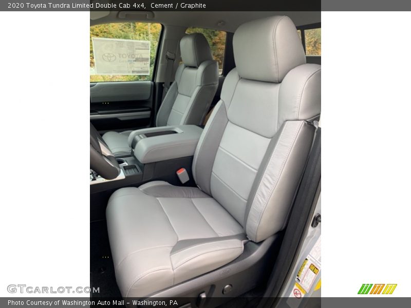 Front Seat of 2020 Tundra Limited Double Cab 4x4