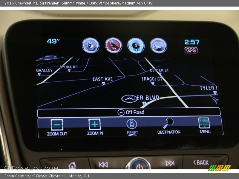 Summit White / Dark Atmosphere/Medium Ash Gray 2016 Chevrolet Malibu Premier