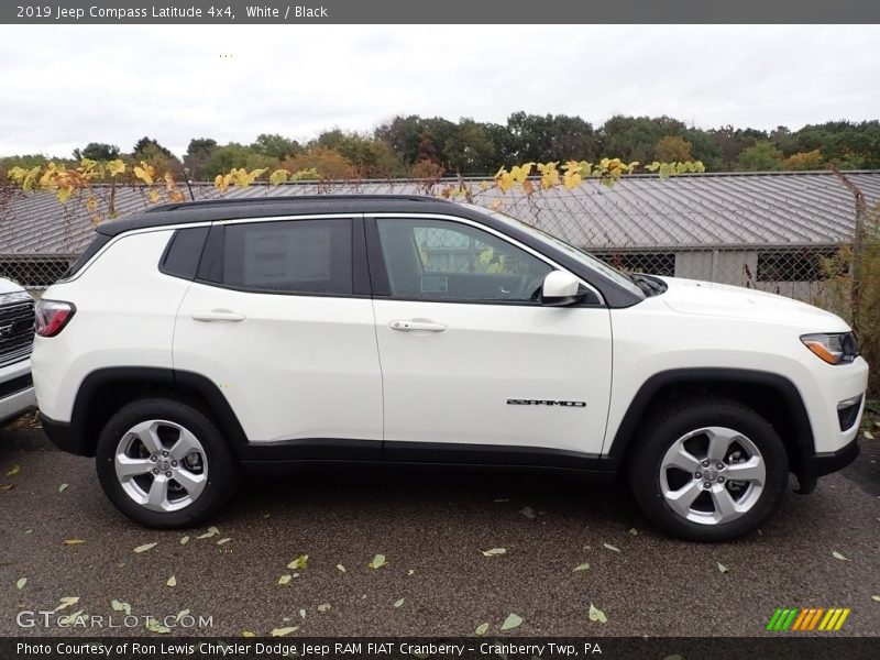 White / Black 2019 Jeep Compass Latitude 4x4