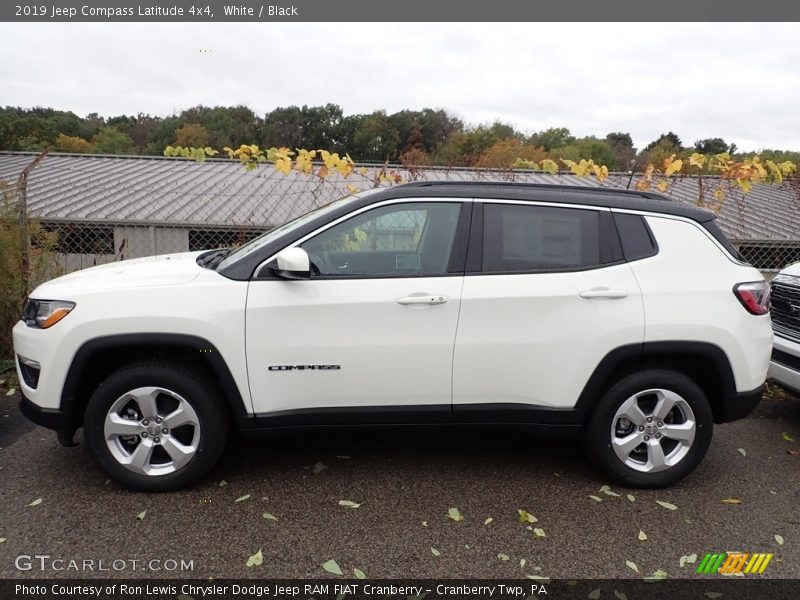 White / Black 2019 Jeep Compass Latitude 4x4