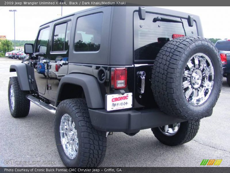 Black / Dark Khaki/Medium Khaki 2009 Jeep Wrangler Unlimited X 4x4