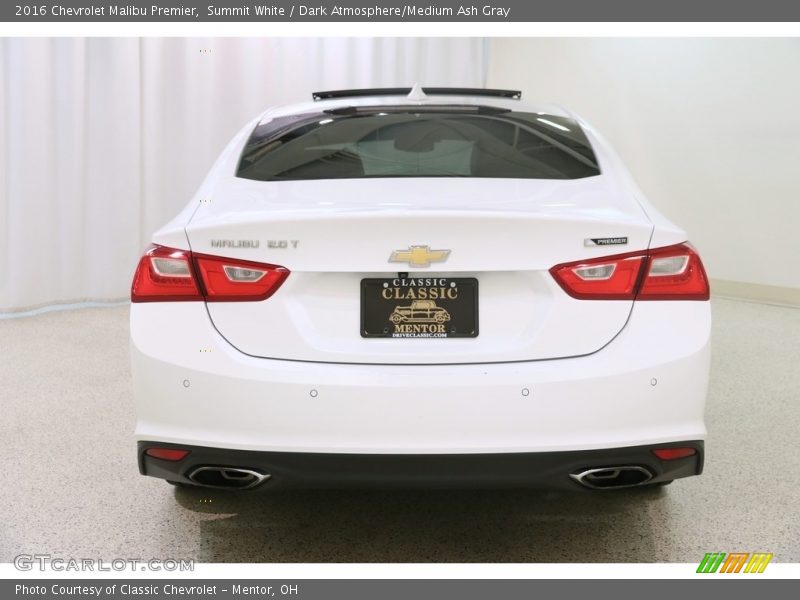 Summit White / Dark Atmosphere/Medium Ash Gray 2016 Chevrolet Malibu Premier
