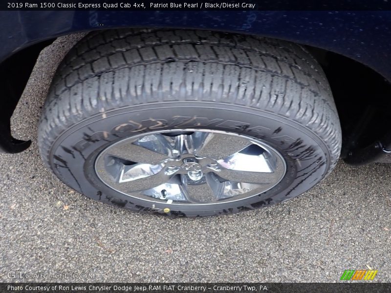 Patriot Blue Pearl / Black/Diesel Gray 2019 Ram 1500 Classic Express Quad Cab 4x4