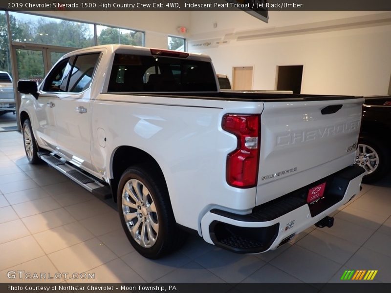 Iridescent Pearl Tricoat / Jet Black/Umber 2019 Chevrolet Silverado 1500 High Country Crew Cab 4WD