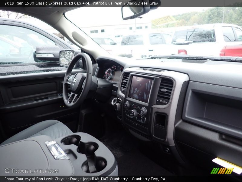 Patriot Blue Pearl / Black/Diesel Gray 2019 Ram 1500 Classic Express Quad Cab 4x4