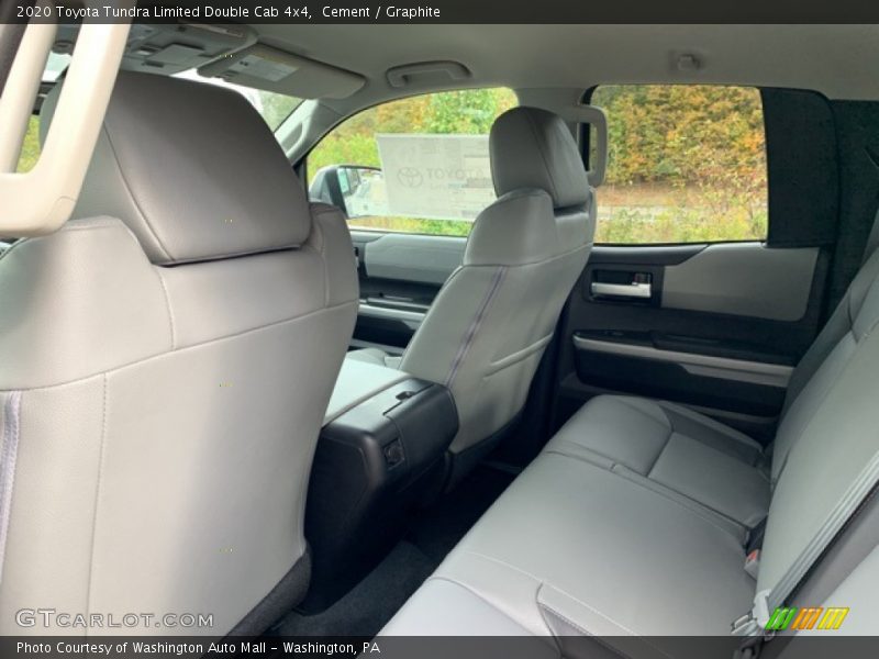 Rear Seat of 2020 Tundra Limited Double Cab 4x4