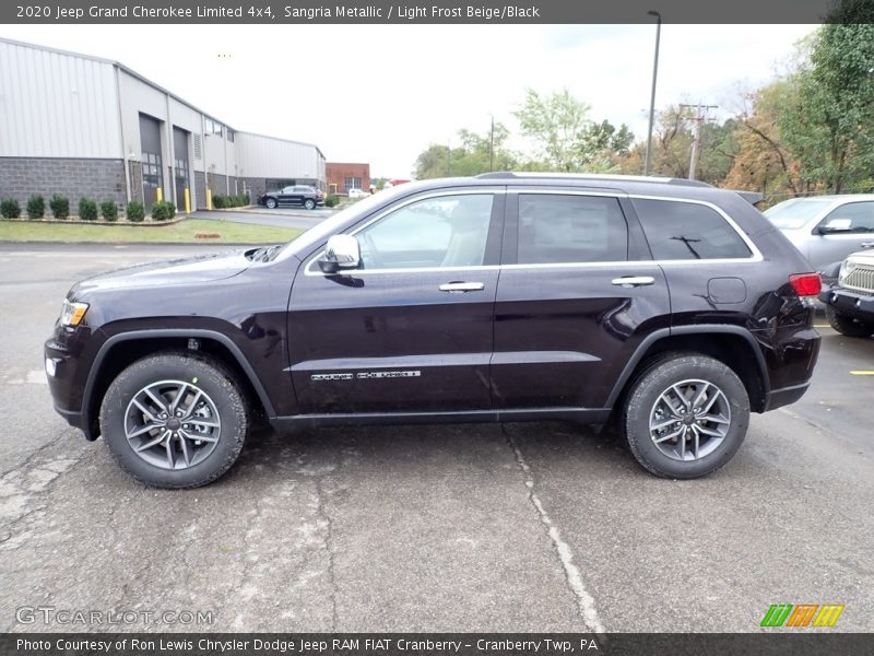 Sangria Metallic / Light Frost Beige/Black 2020 Jeep Grand Cherokee Limited 4x4