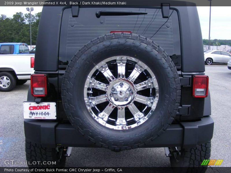 Black / Dark Khaki/Medium Khaki 2009 Jeep Wrangler Unlimited X 4x4